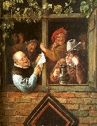 Jan Steen Rhetoricians at a Window painting